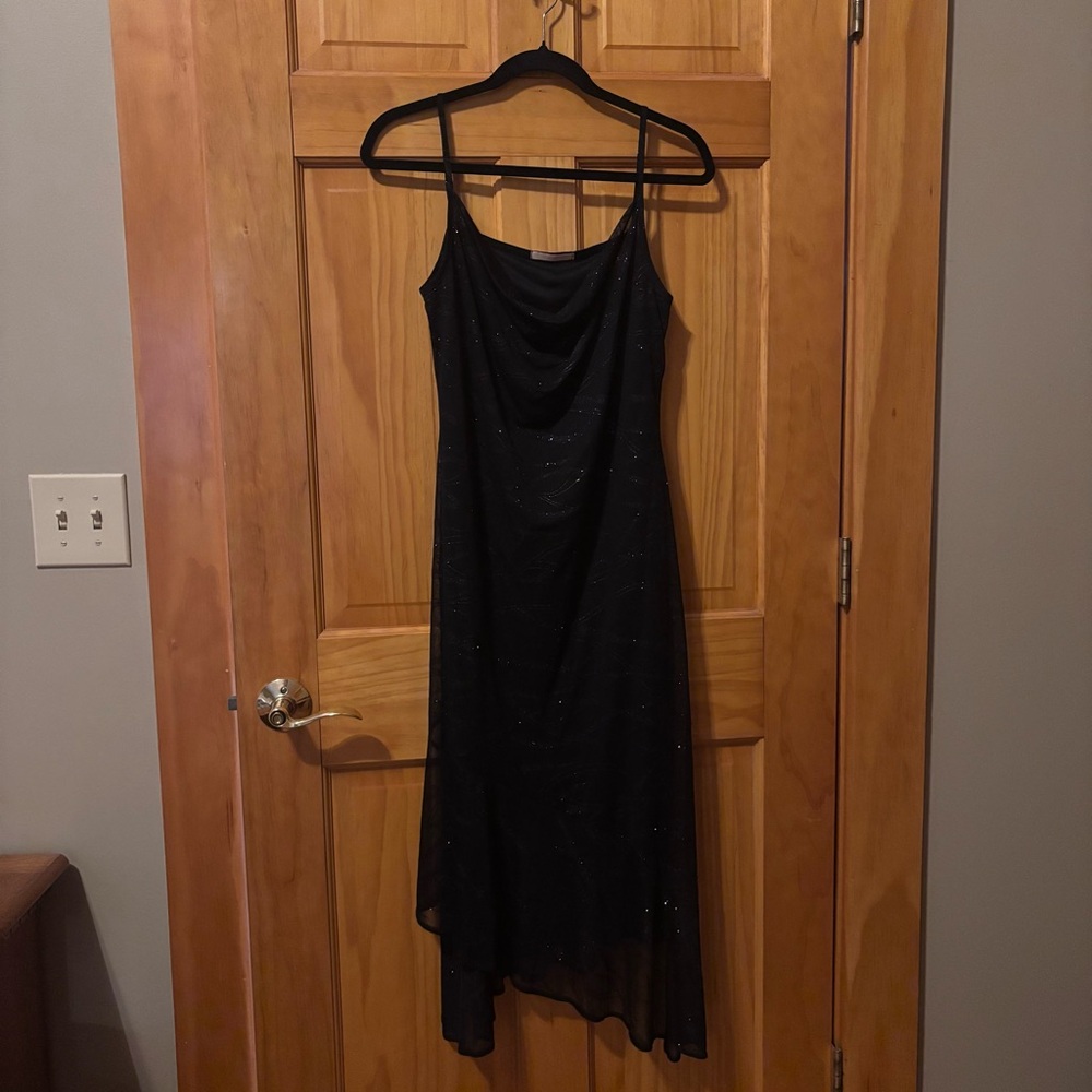 Y2K Forever 21 Black Asymmetrical Dress